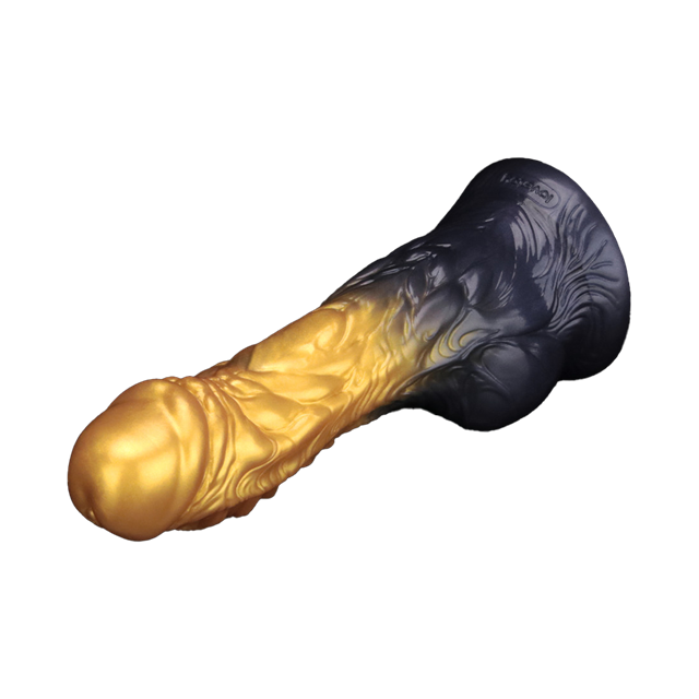 Dual Density Inflatable Dildo Yellow/Blue 21 cm