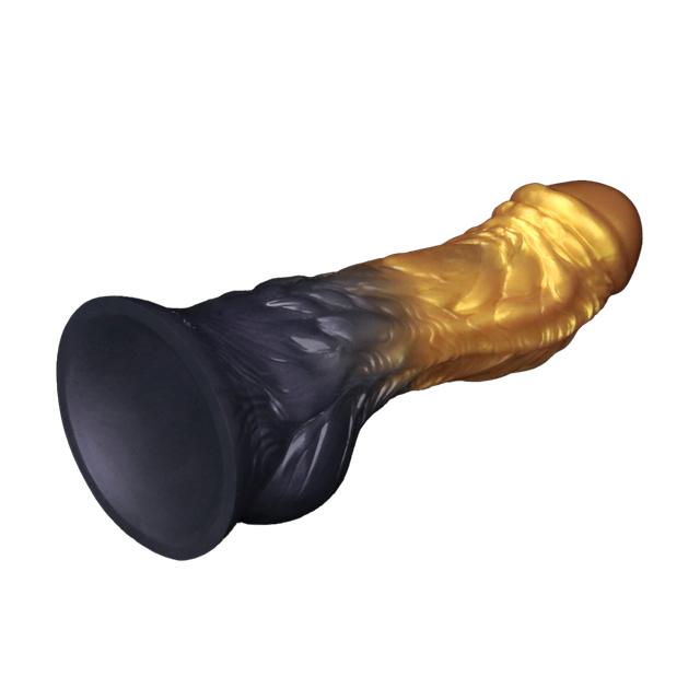 Dual Density Inflatable Dildo Yellow/Blue 21 cm