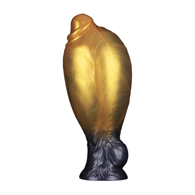 Dual Density Inflatable Dildo Yellow/Blue 21 cm