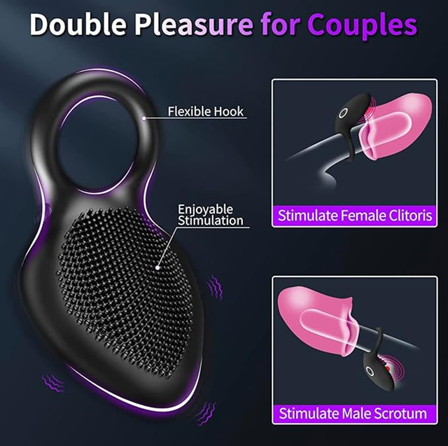 Dual Sensation Vibrating Cock Ring