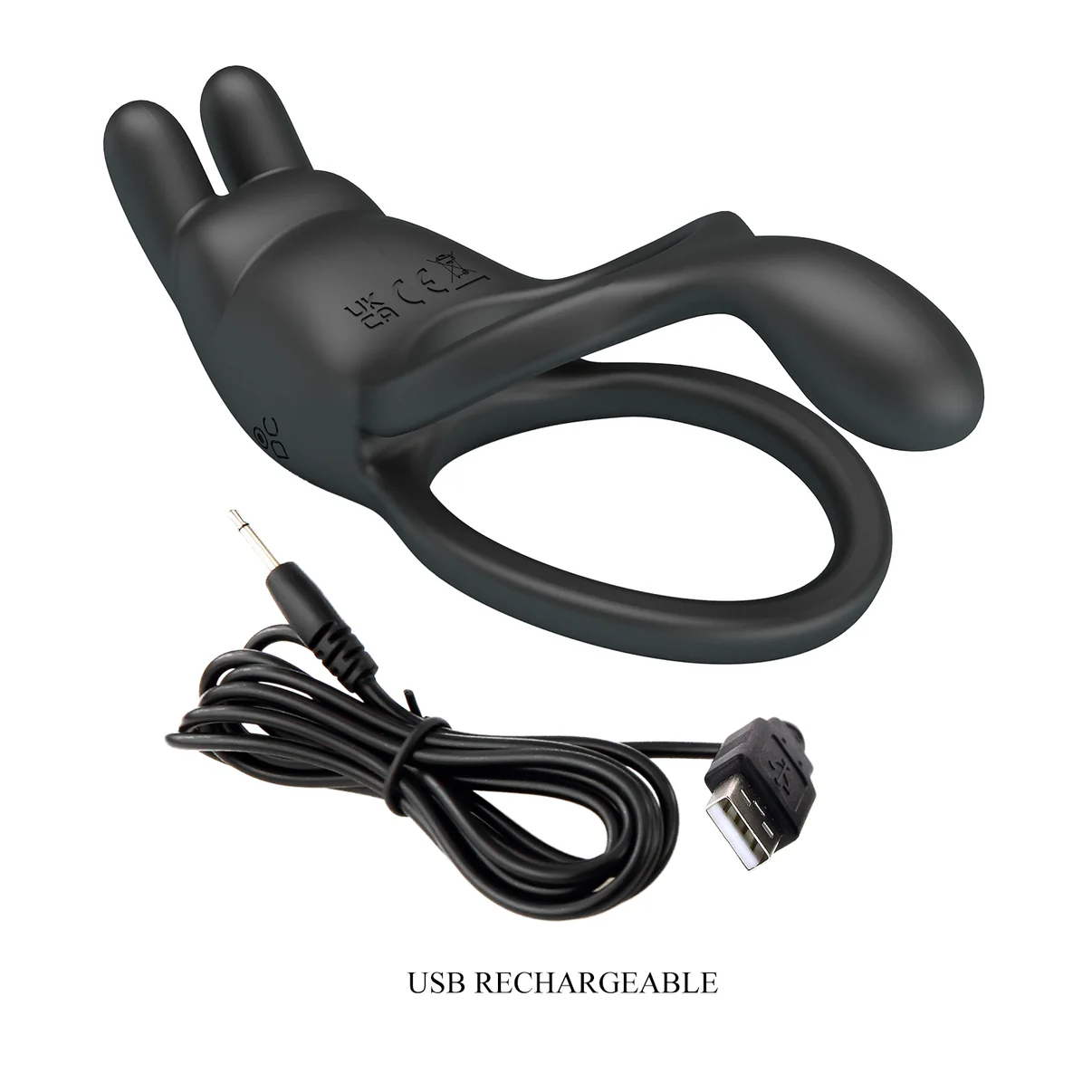 Dwayne Double Vibrating Rabbit Cock Ring