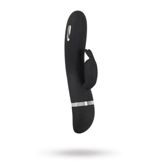 E-stim Rabbit Vibrator - Svart