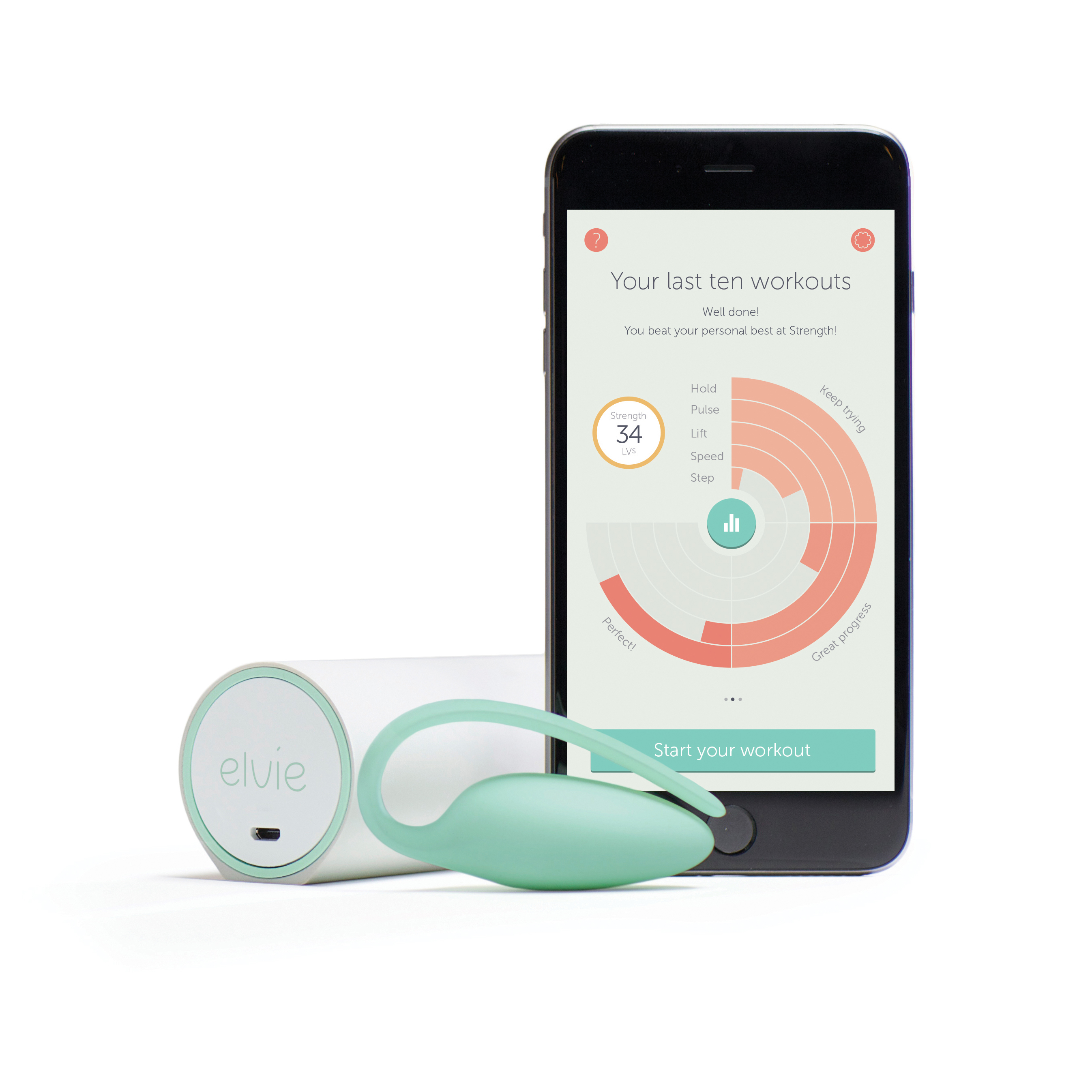 Elvie Trainer - Appstyrd Bäckenbottentränare - PRISVINNARE