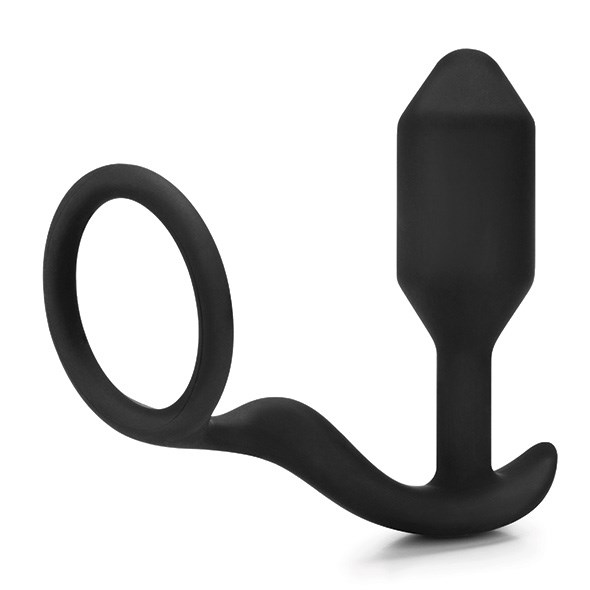 Snug & Tug - Weighted Silicone Plug And Penis Ring 128 g