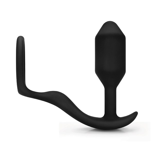 Snug & Tug - Weighted Silicone Plug And Penis Ring 128 g