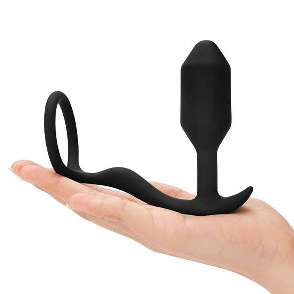 Snug & Tug - Weighted Silicone Plug And Penis Ring 128 g