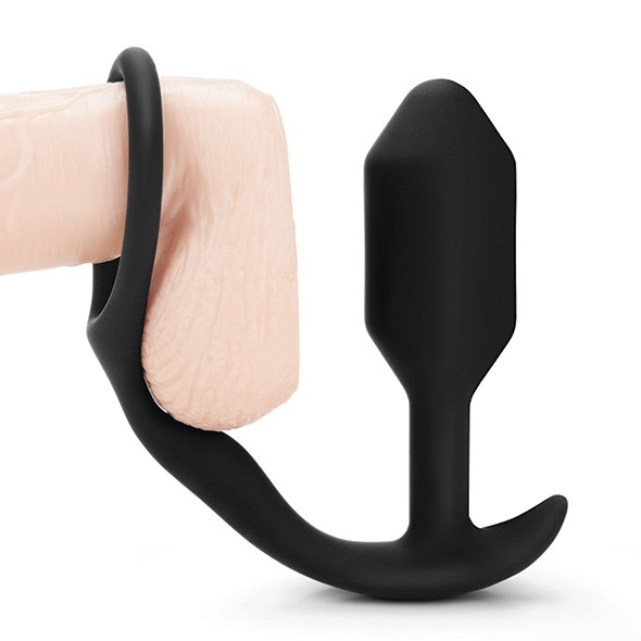 Snug & Tug - Weighted Silicone Plug And Penis Ring 128 g