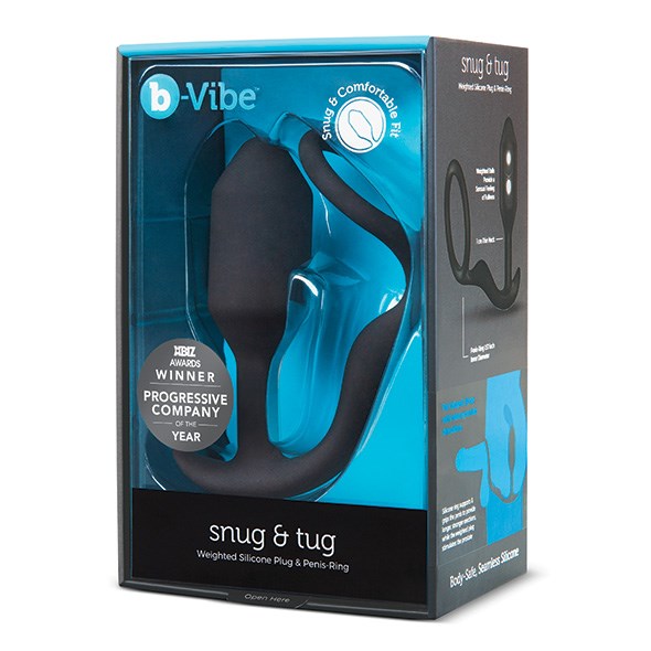 Snug & Tug - Weighted Silicone Plug And Penis Ring 128 g