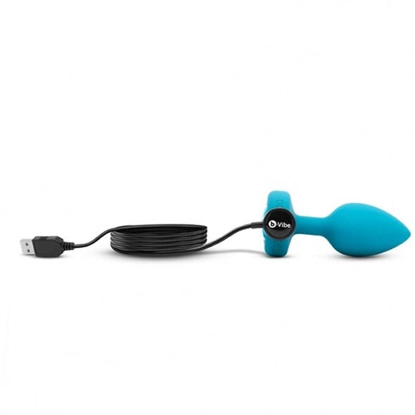 VIBRATING JEWEL PLUG S/M - TEAL