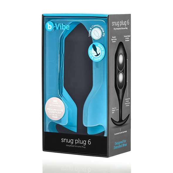 B-VIBE - SNUG PLUG 6 - BLACK