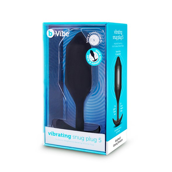 B-Vibe - Vibrating Snug Plug 5 XXL - svart