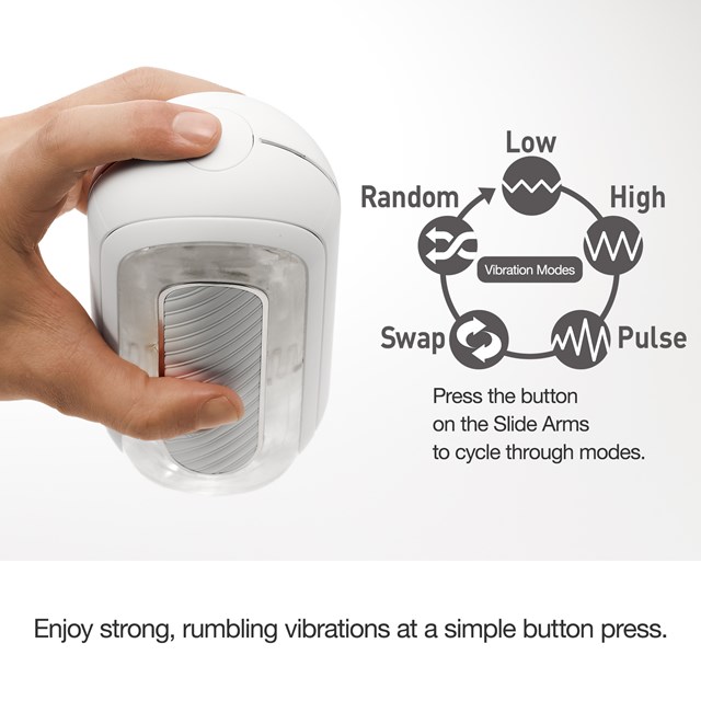 FLIP ZERO GRAVITY ELECTRONIC VIBRATION WHITE