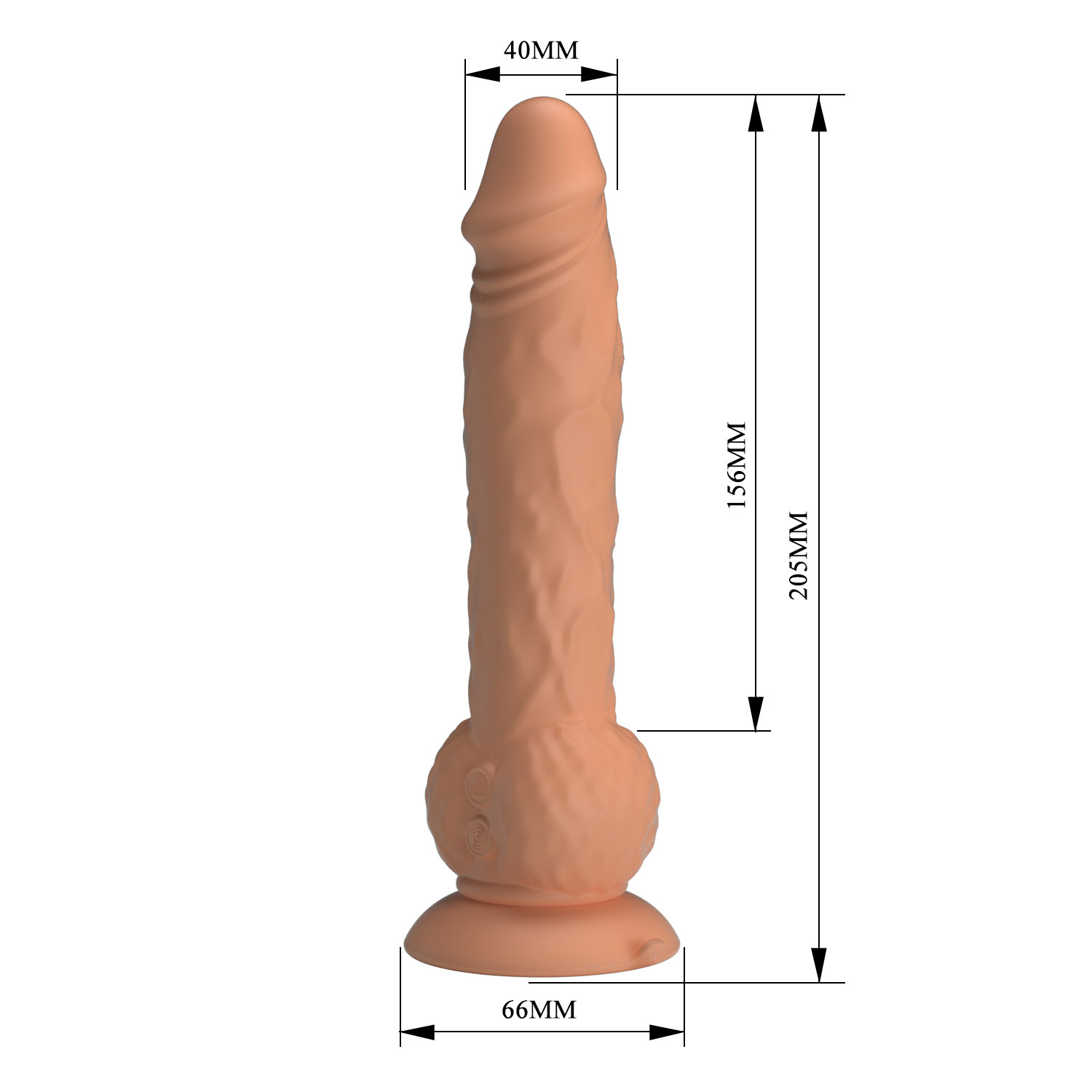 Eren Thrusting Vibrating Dildo 20,5 cm