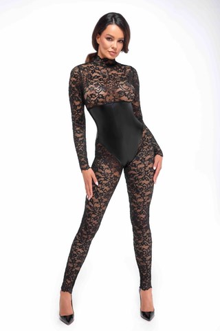 F299 Enigma Catsuit I Spets & Wetlook