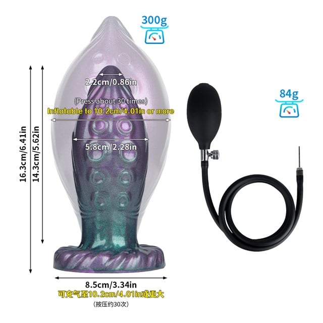 Fantasty Tentacle Inflatable Butt Plug