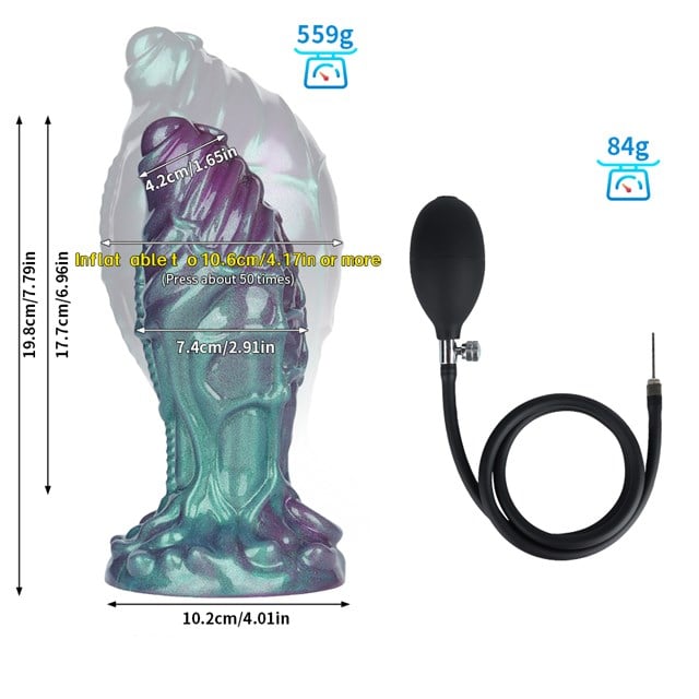 Fantasy Beast Inflatable Butt Plug 20 cm