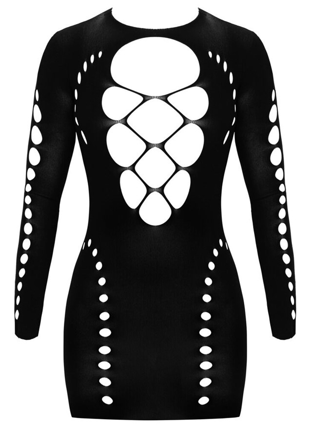 Mini dress with long sleeves