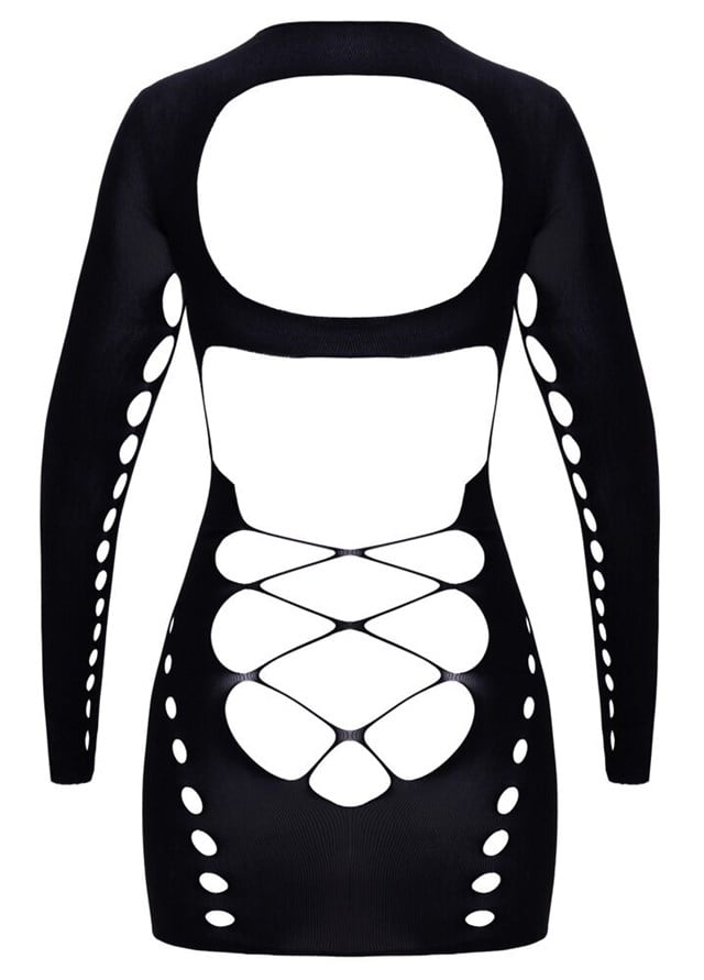 Mini dress with long sleeves