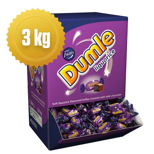 Fazer Dumle Liquorice Lakrits Storpack 3 kg