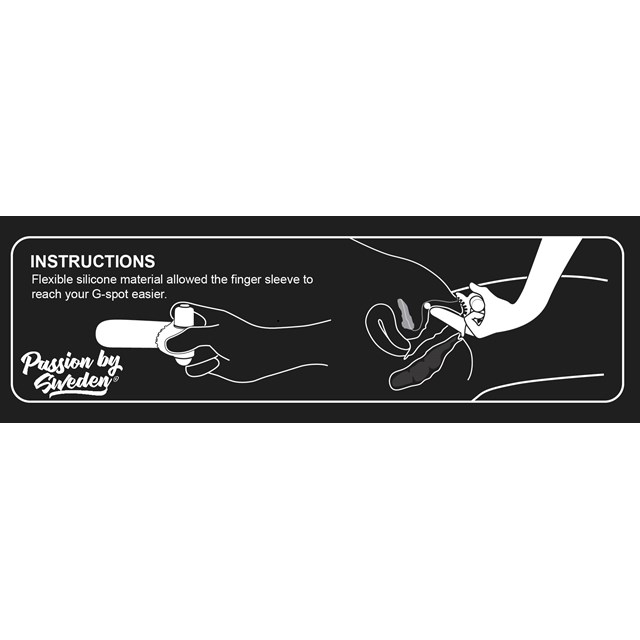 RIBBED G-SPOT FINGER & CLIT STIMULATOR