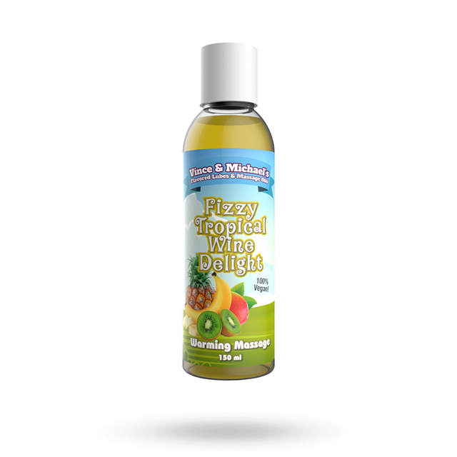 Fizzy Tropical Wine Delight - Smaksatt Massageolja - 150 ml