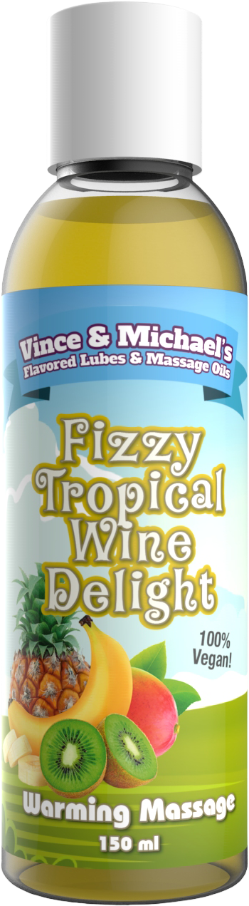 Fizzy Tropical Wine Delight - Smaksatt Massageolja - 50 ml