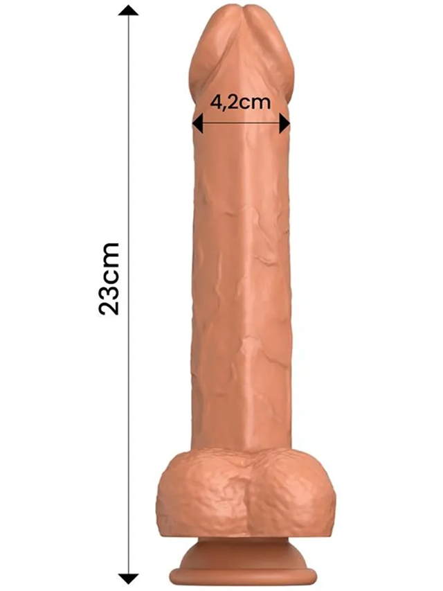 Flavius Dildo With Thrusting, Waving & Vibration 23 cm