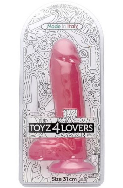 Fulvio Dildo Transparent Pink 31 cm