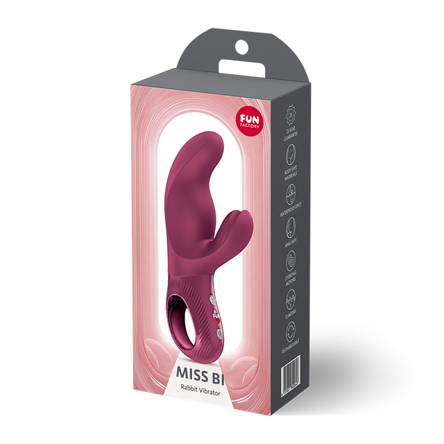 Miss Bi Rabbit Vibrator Wine Red