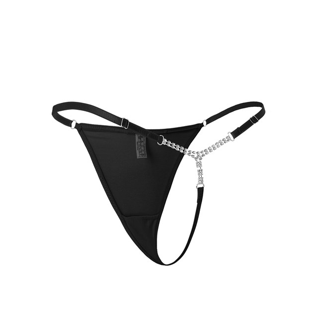 G-String Diamond Back Black