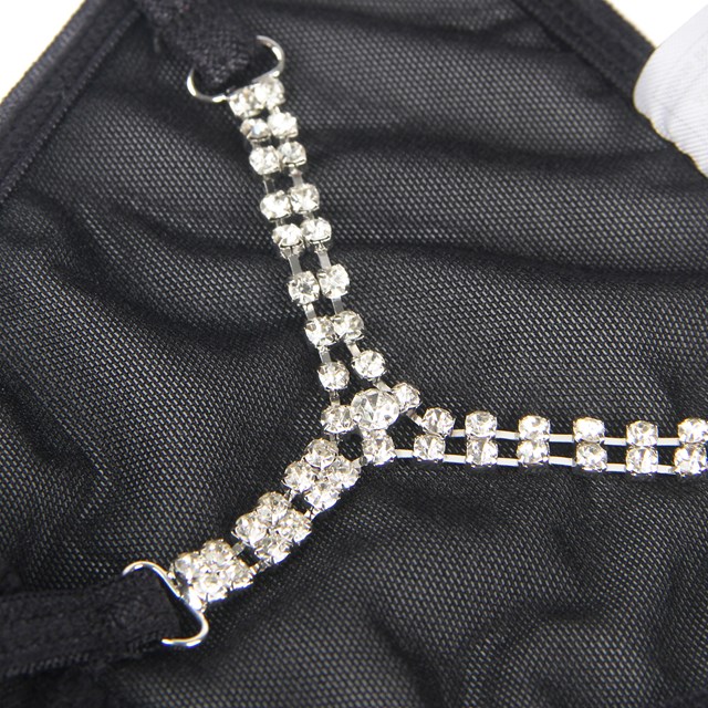 G-String Diamond Back Black
