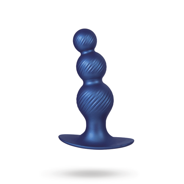 G-Stuck Silicone Anal Plug Metallic Blue