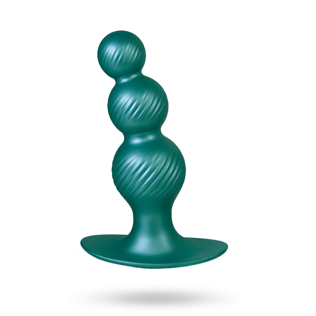 G-Stuck Silicone Anal Plug Metallic Green