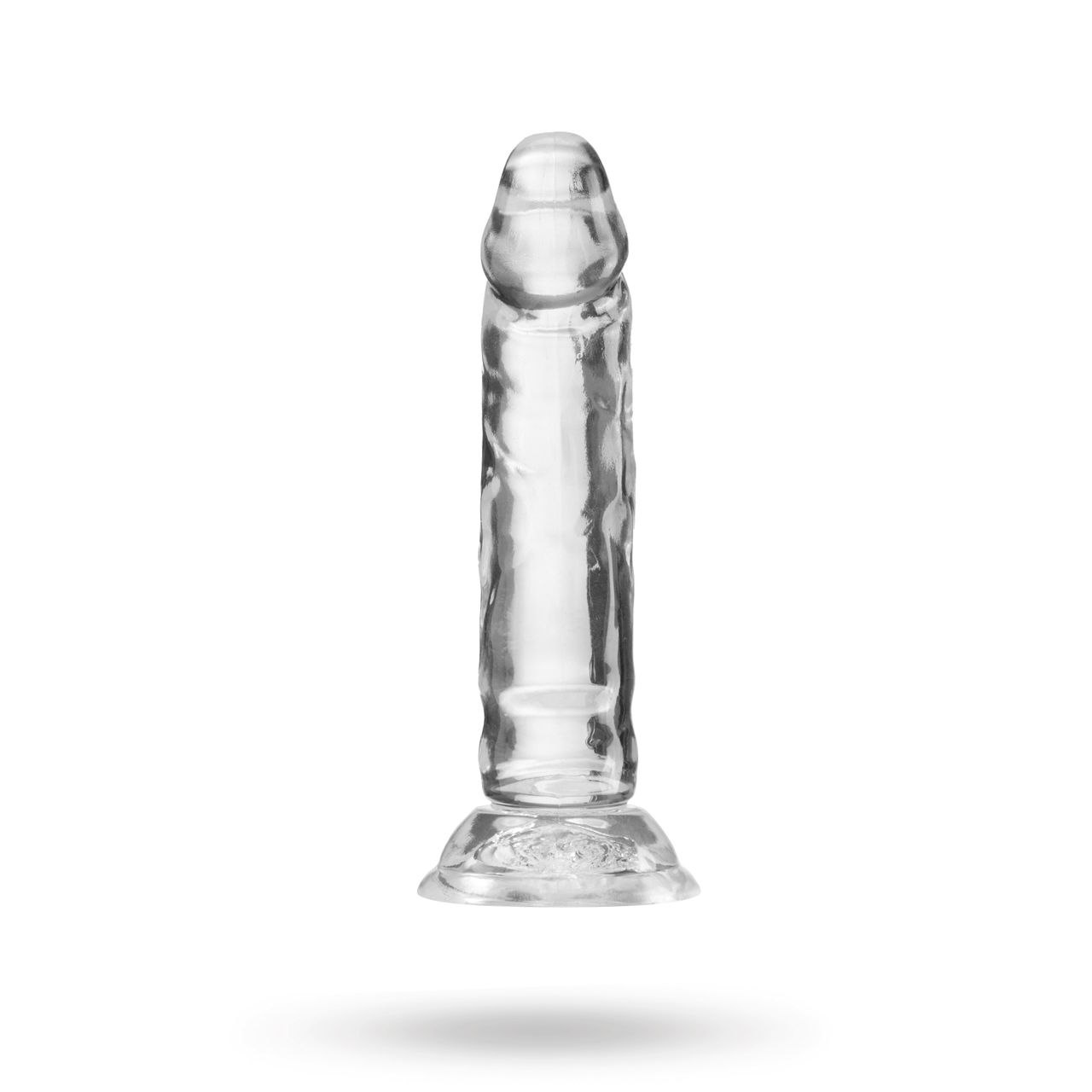 Genomskinlig dildo 13 cm