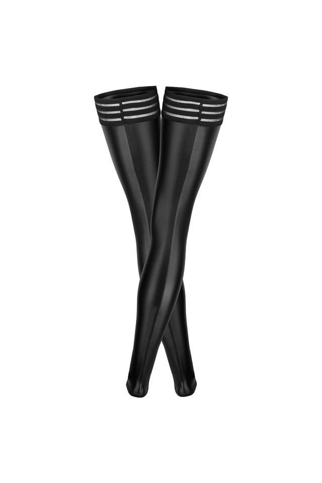 Noir Power Wetlook Stockings