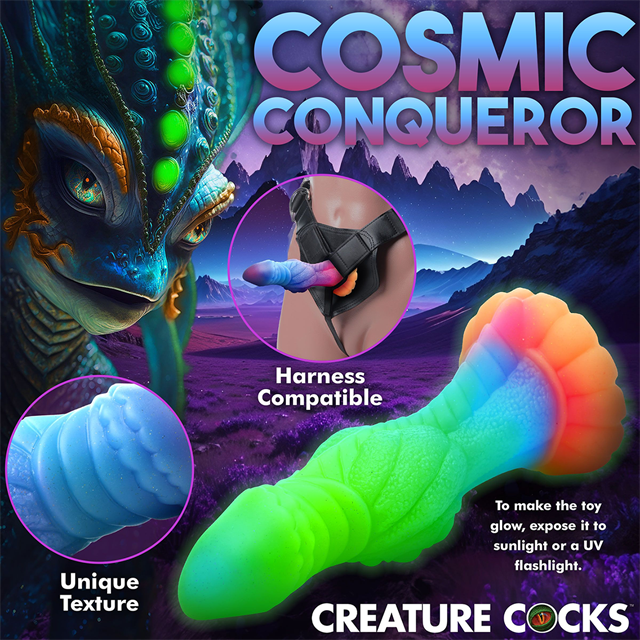 Glow-In-The-Dark Alien Dildo 21,6 cm
