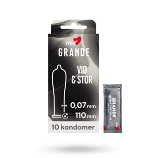 Grande - Extra Rymlig Kondom - 10 Pack