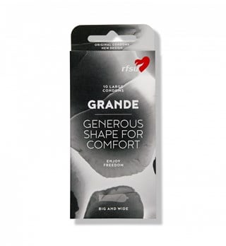 Grande - Extra Rymlig Kondom - 10 Pack