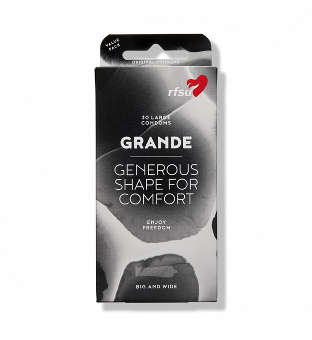Grande - Extra Rymlig Kondom - 30 pack