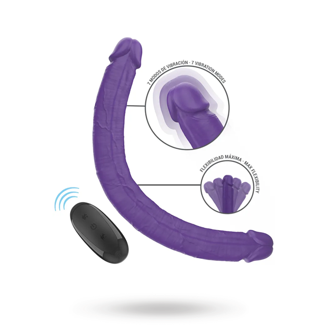 Gunter Dildo Double Vibrator Remote Control