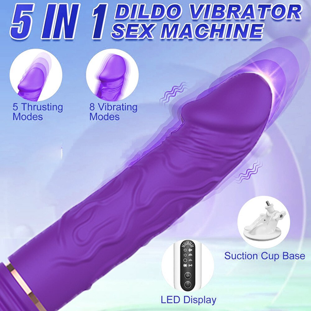 Hands-Free Thrusting & Vibrating Dildo