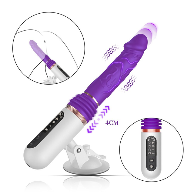 Hands-Free Thrusting & Vibrating Dildo