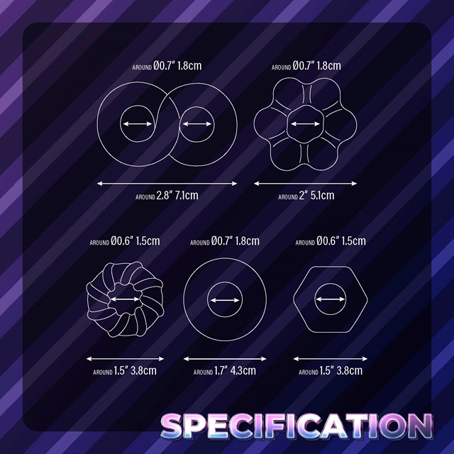 Hardcore Powerful Infinity C-Ring Set Blue
