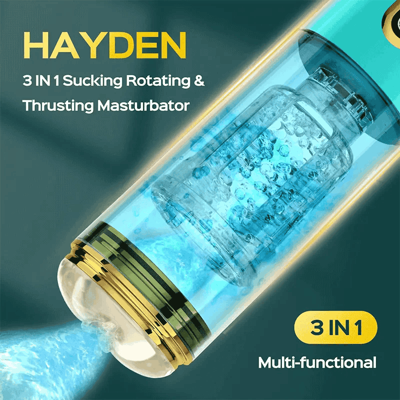 Hayden Rotating Male Masturbator & Automatic Stroker