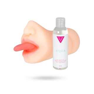 Sweden's Finest Miss Blowjob Masturbator & Vuxen Aqua Glidmedel 150 Ml - Set