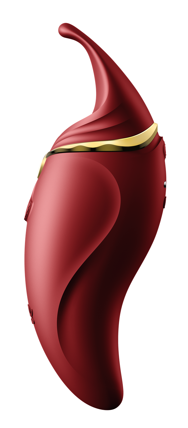 Hero Pulsewave Clitoris Massager - Wine Red