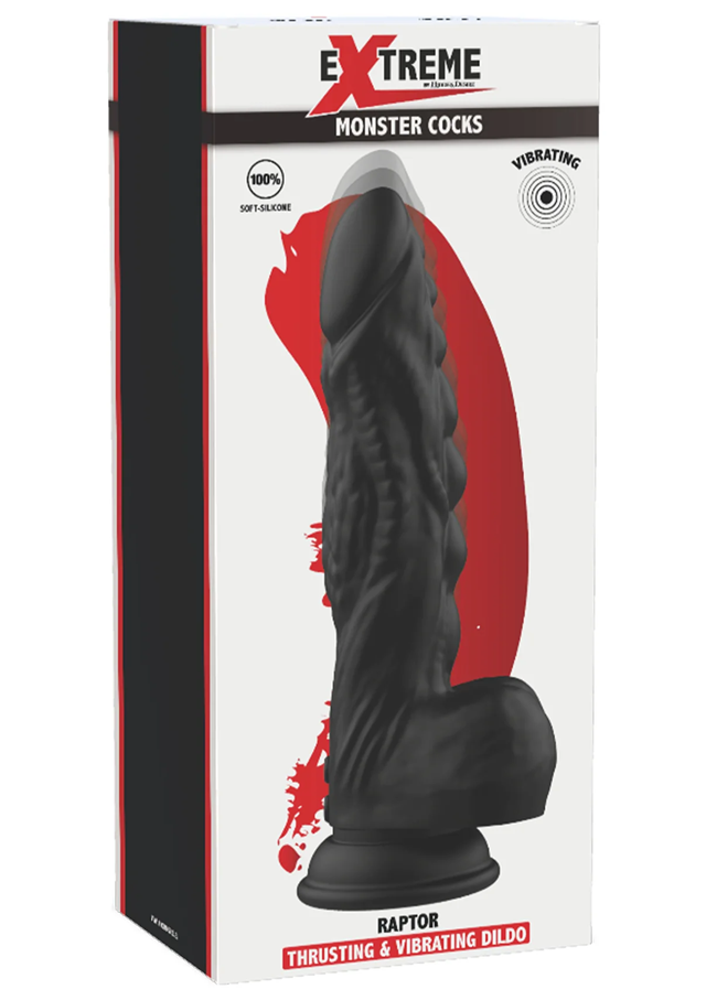 Raptor Monster Vibrating Dildo 23 cm