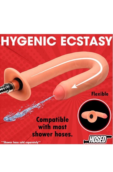 Hosed Thick Enema Dildo Hose 38 cm