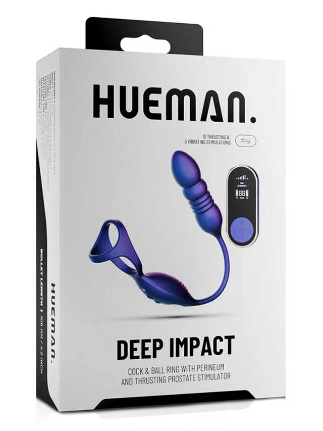 Hueman Deep Impact Cock & Ball Ring