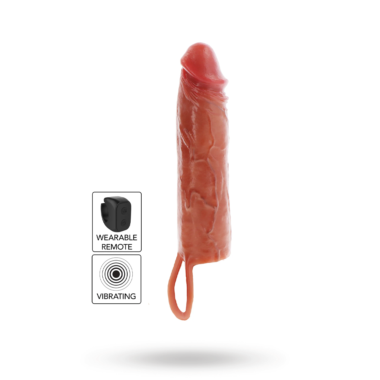 Hydrated Skin Penis Sleeve Vibrating 20 cm